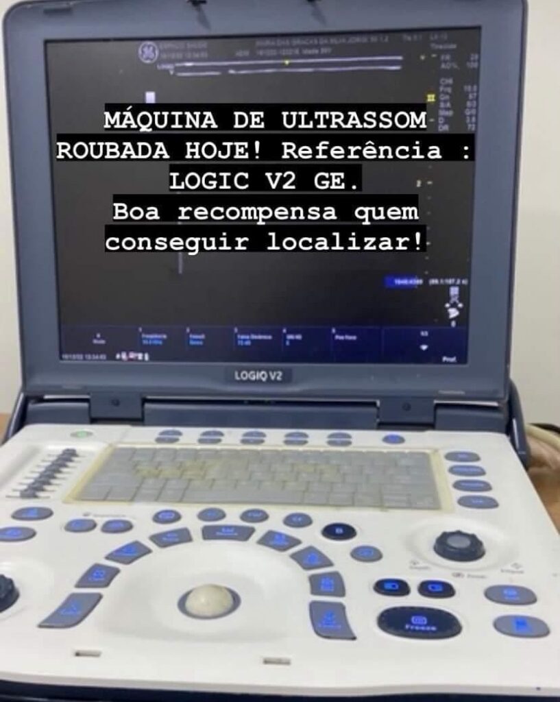 Máquina de ultrassom furtada
