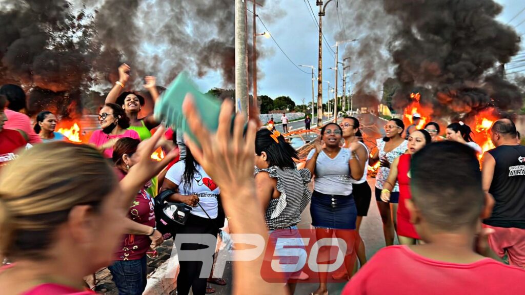 Manifestação pede segurança no Angelim