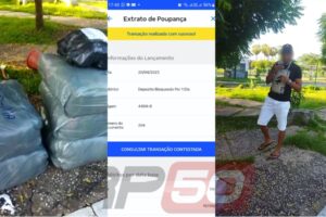 Mercdoria, print do depósito bloqueado e suspeito