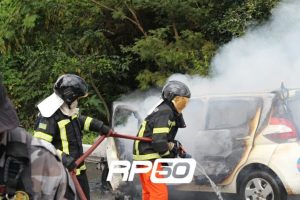 Bombeiros debelaram as chamas